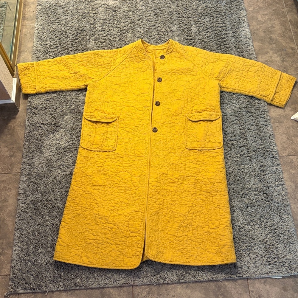 Jungalow Yellow Quilted Coat